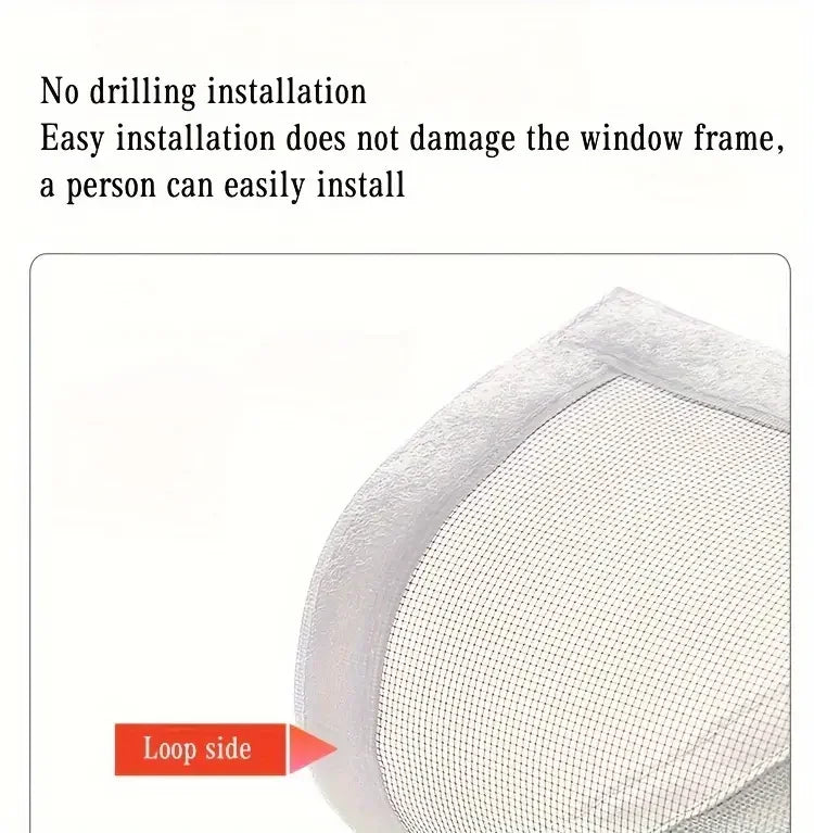 Summer mosquito proof door and window screens, available in various sizes (white) [Size 105 cm - 130cm