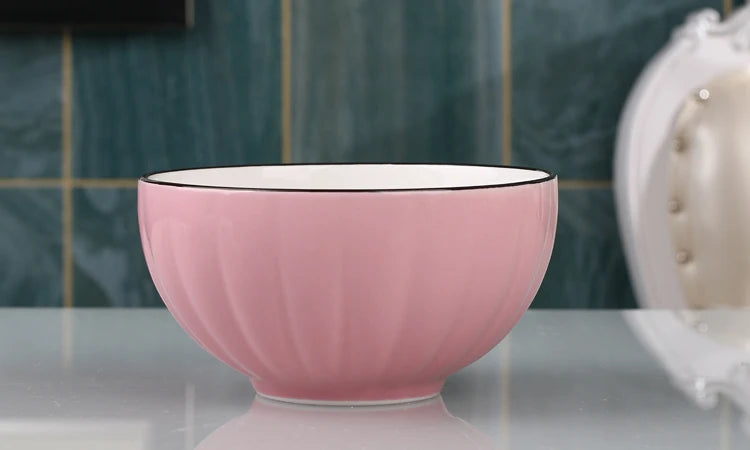 Large Size Cerc Bowl Set Creative Bowl Plate Combination Microwave Se Home Use Single 4 Pieces New 202 Dining Utensils