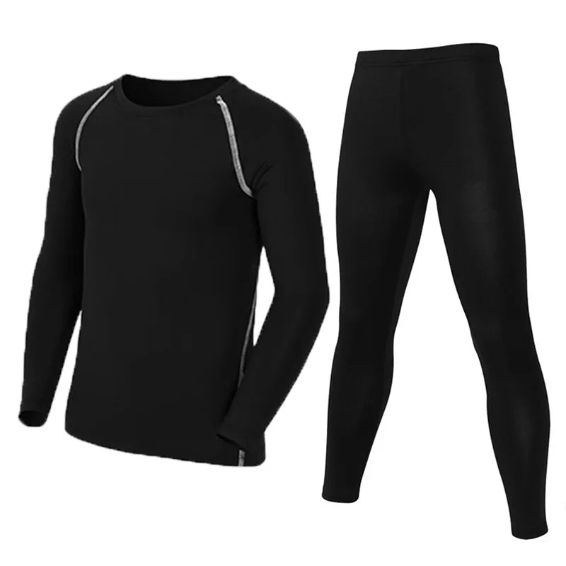 Children Kid Boy Girl Compression Skiing Underwear Set Fitness Ski Snowboarding Sport Running Hiking Exercise Jogging Suit 19