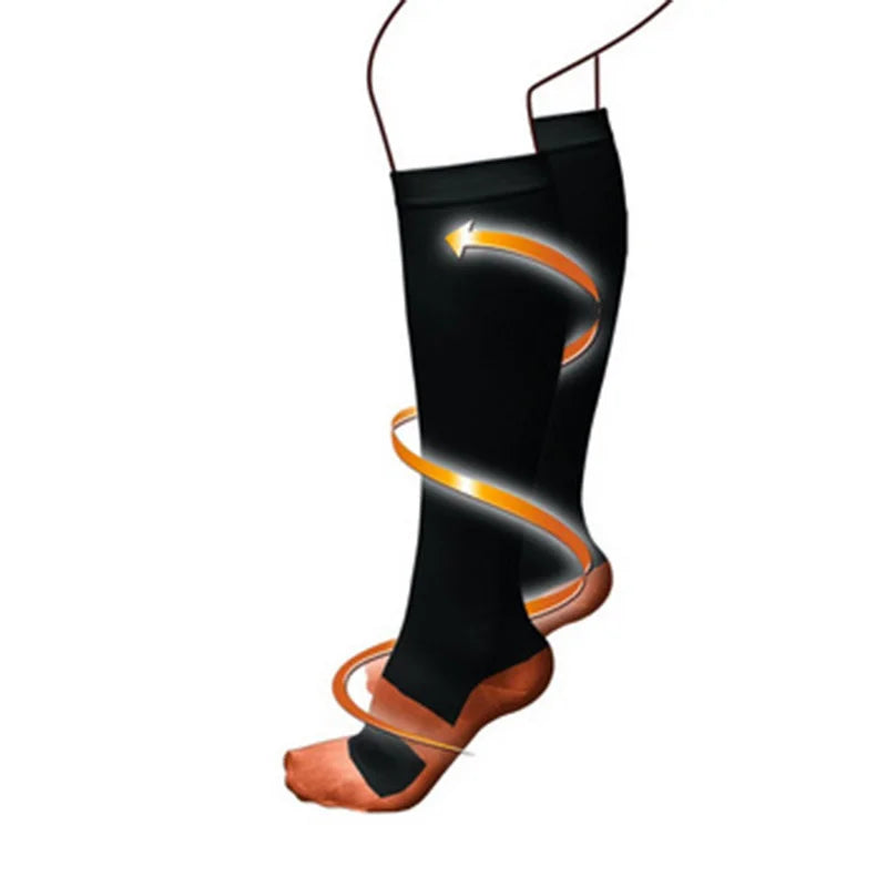 Copper Compression Men Women Socks Anti Fatigue Pain Relief Knee High Stockings 20-30 Athletic Pregnancy