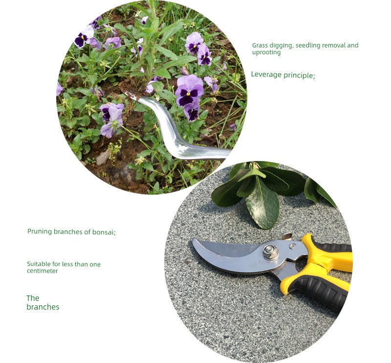 For Home Flower Planting Pot Fork Pruning Shear Gardening Tools