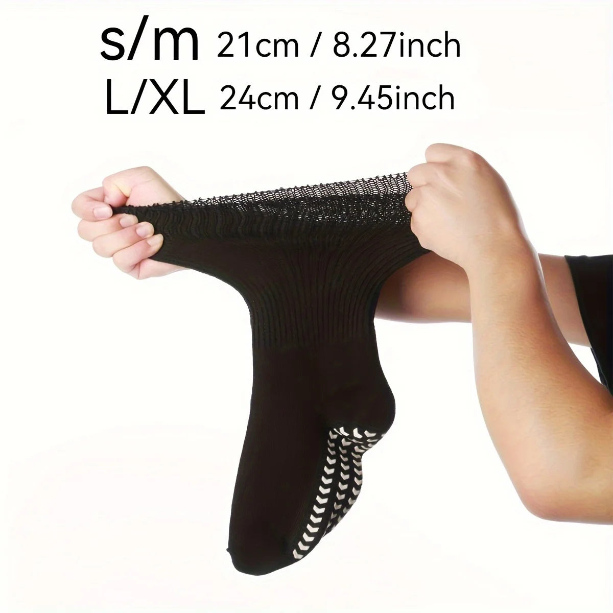 Extra Wide Socks for Swollen Feet,Soft Stretchy Senior Diabetic Socks Men's & Women's Non-slip