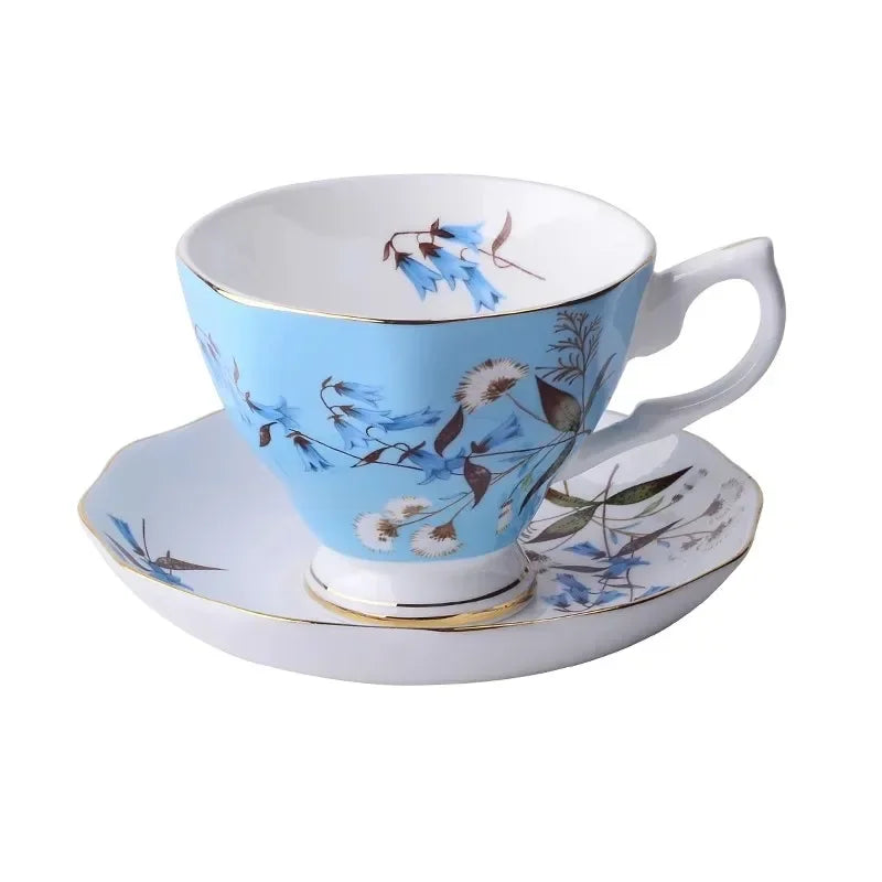 European Bone china coffee set Creative simple ceramic porcelain dish Afternoon tea milk cup 200ML
