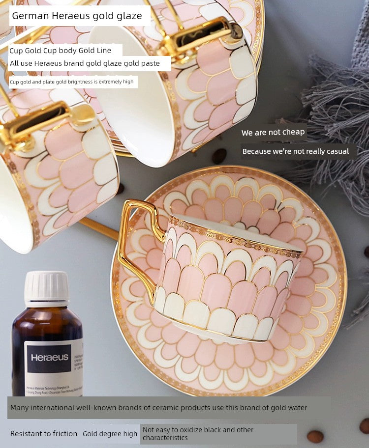 Luxury Gold Plated Ceramic Dinnerware