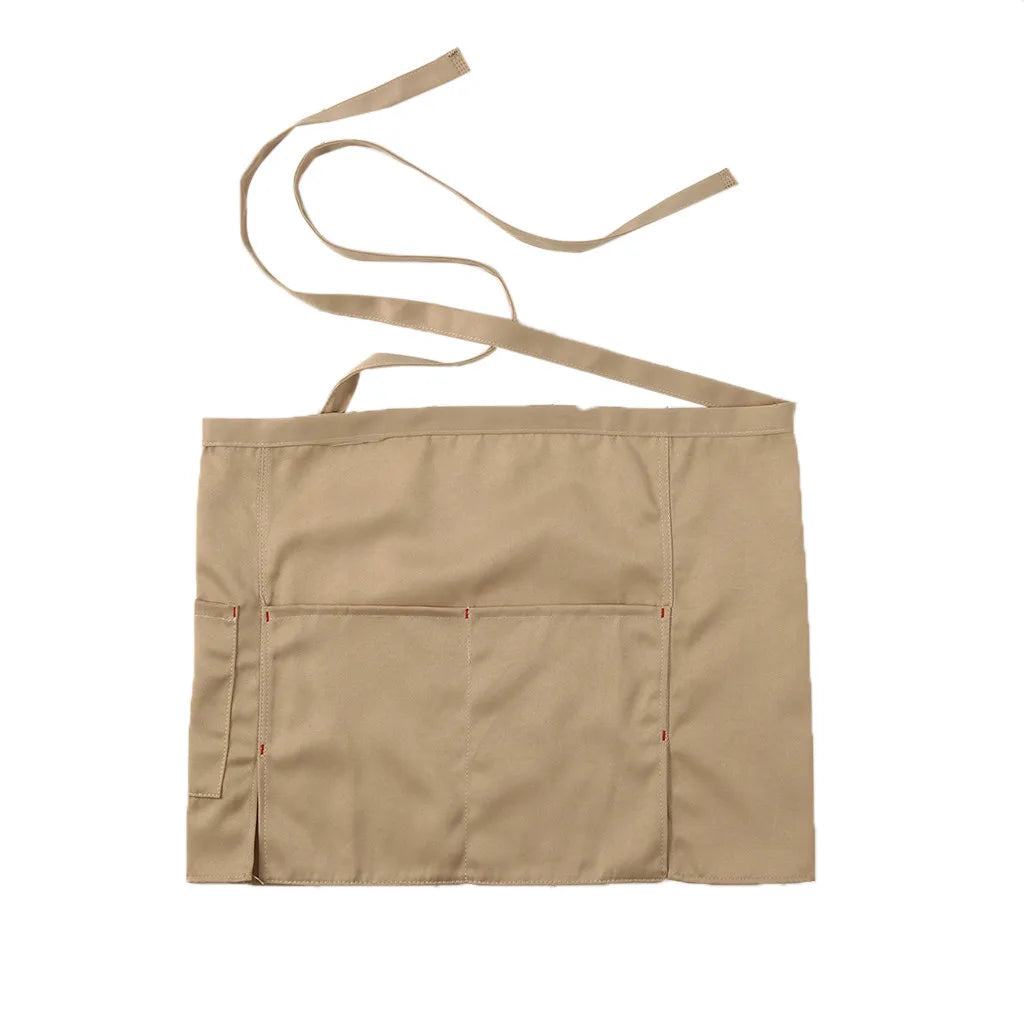 Waist Apron Short Dining Room Serve Waterproof Oil Proof Keep Clean for Baristas Handmade Coffee Protective