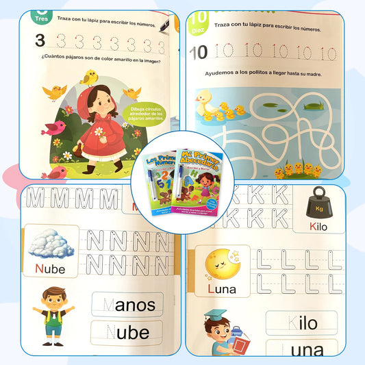 Spanish Magic Book Practice Copybook For Kids Learning French Reusable Notebook For Children Montessori Writing Books Baby Gifts