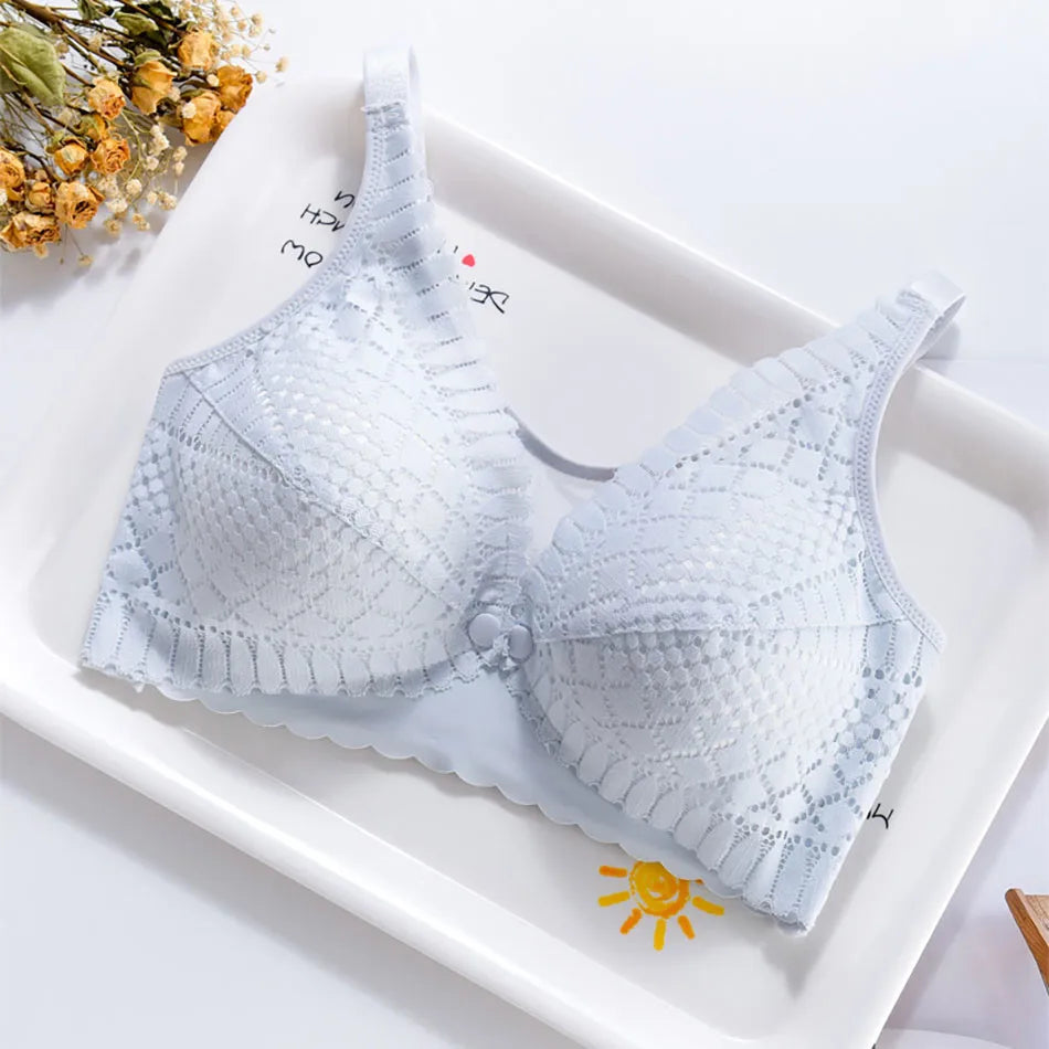 Pregnant Women Front Button Opening Convenient Breastfeeding Bra Comfortable Prevent Sagging Without Steel Rings Women Bra