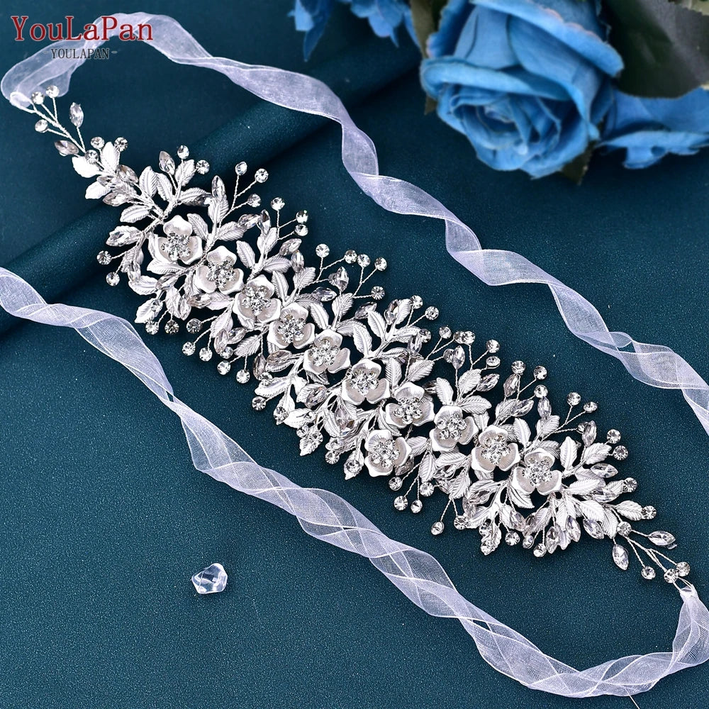 Wedding Bridal Rhinestone Dress Sash Belts for Women Wedding Jewelry Accessories