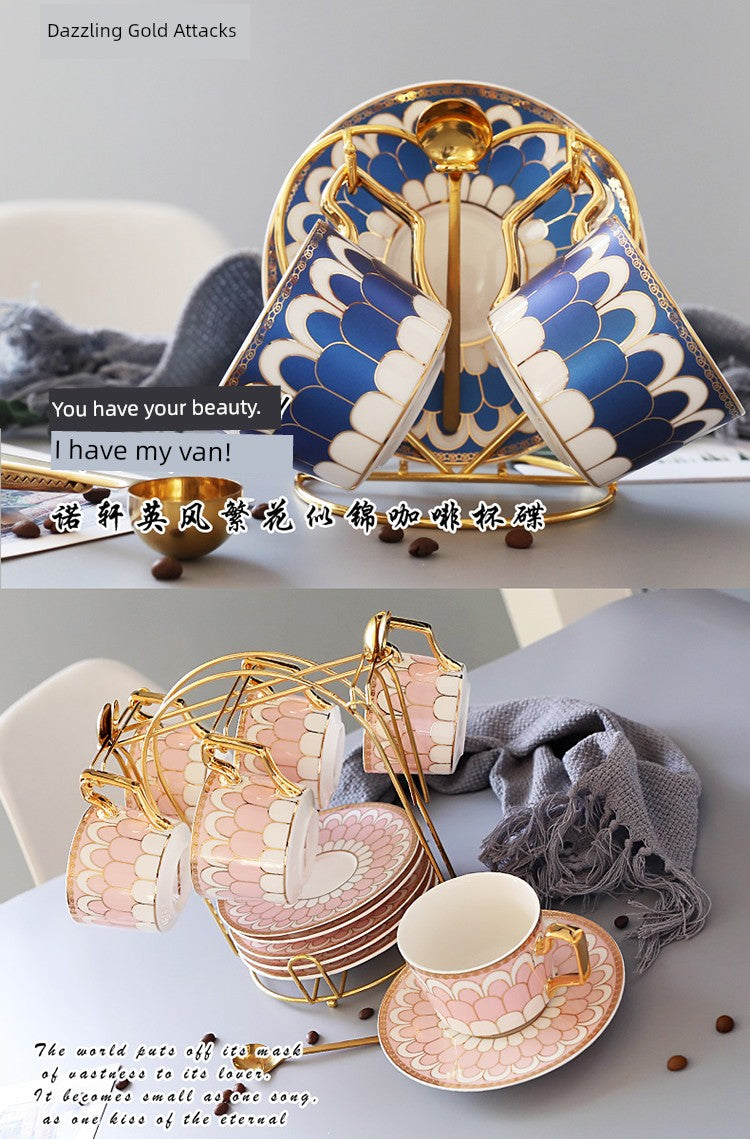 Luxury Gold Plated Ceramic Dinnerware
