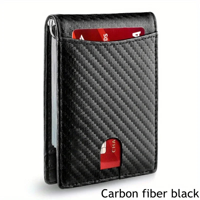 Synthetic Leather Slim Smart Wallet for Men Credit Card Holder RFID Blocking