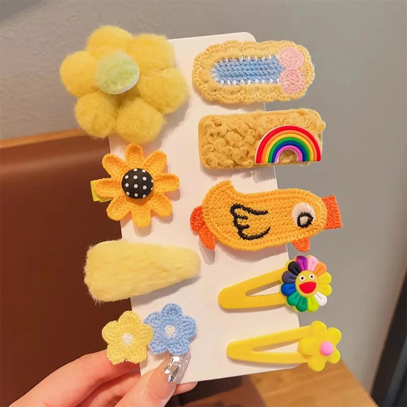 Children's Plush Hairpins Clip Side Barrettes