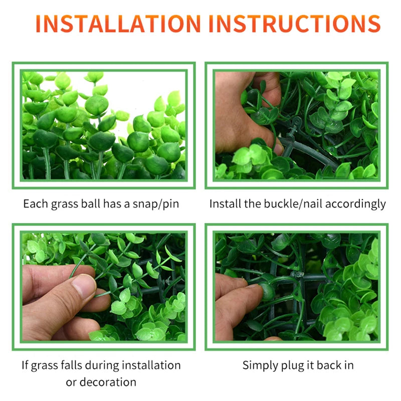 Artificial Plant Green Grass Ball Plant Decoration