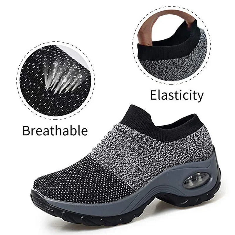 Women Fashion Comfort Sneakers Mesh Breathable Cushion