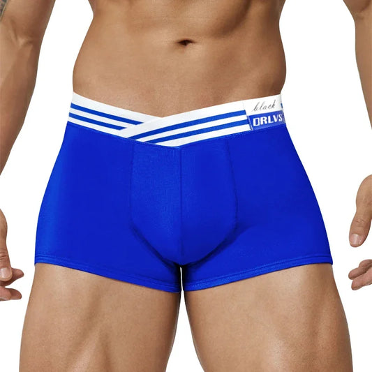 Men's Boxers Breathable Soft Low Waist Seamless High Stretch Underwear for Daily Comfort and Fashion