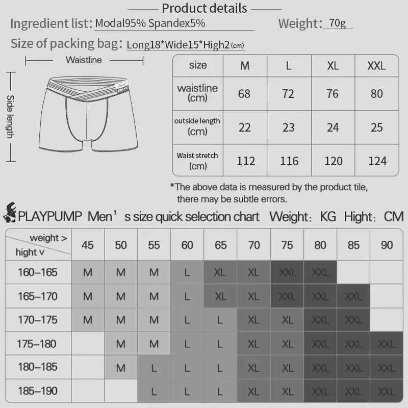 Men's Boxers Breathable Soft Low Waist Seamless High Stretch Underwear for Daily Comfort and Fashion