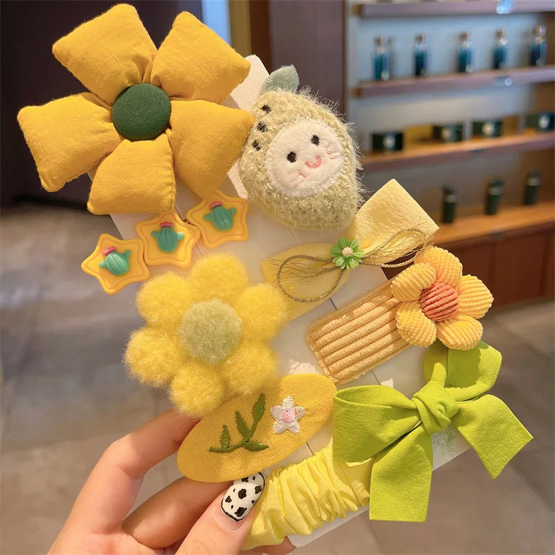 Children's Plush Hairpins Clip Side Barrettes