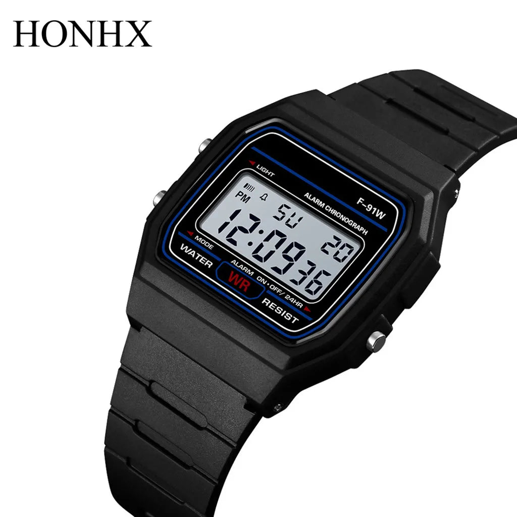 Men's Vintage Military LED Digital Watch – Waterproof Sport Watch