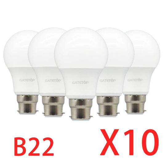10Pack B22 LED bulb Lamp 220V 110V No flicker 8W 9W 12W 18W 24W Hight birght Warm lighting for home derection