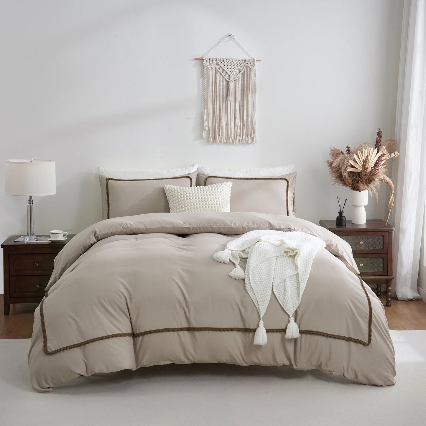 3pc Duvet Cover Set All Season Geometric Line soft lightweight Down