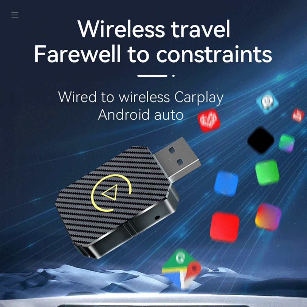 Wireless Carplay Android Auto Adapter Plug & Play Smart AI Box