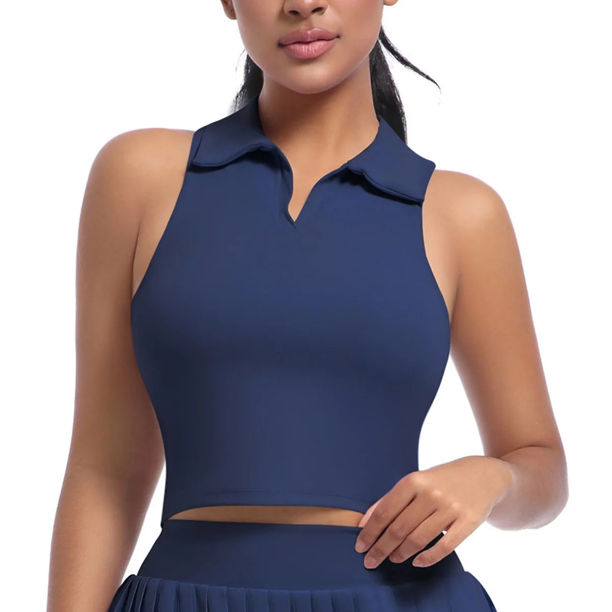 Women Gym Yoga Set Workout Sportswear Fitness Shirts Tracksuit High Waist Skirts Top Suit