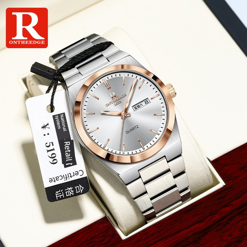Super Player Genuine Automatic Swiss Green Waterproof Water Quartz Mechanical Watch