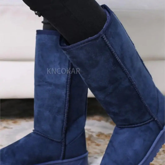 European & American Women snow boots High-tube tall and large size boots 41 size