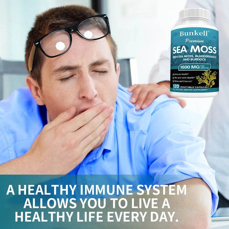 Irish Sea Moss Extract, 1600 Mg, Immune Health, Skin Support, Joints, Detox, Cleansing, Dietary Supplement