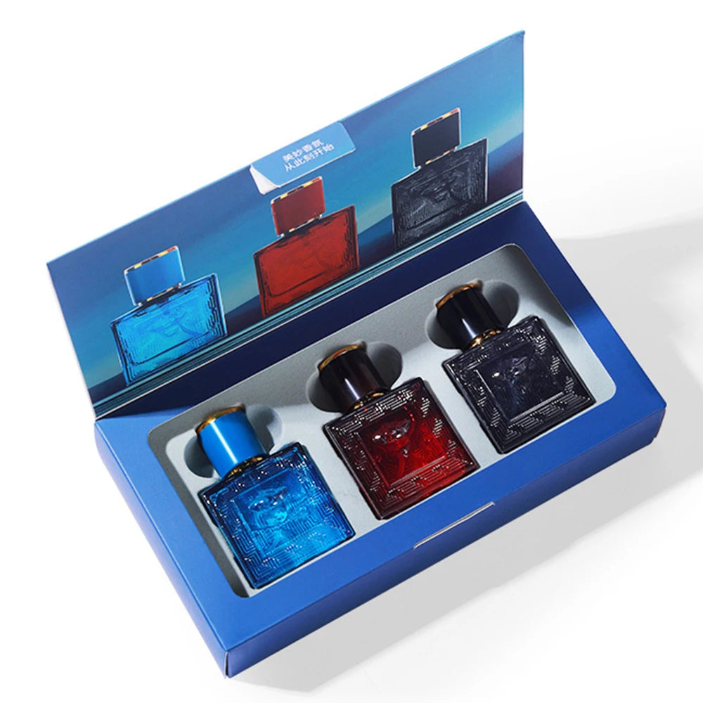 90ml Men Perfume Gift Box 3pcs Set Charming Man Colognes Lasting Fragrance