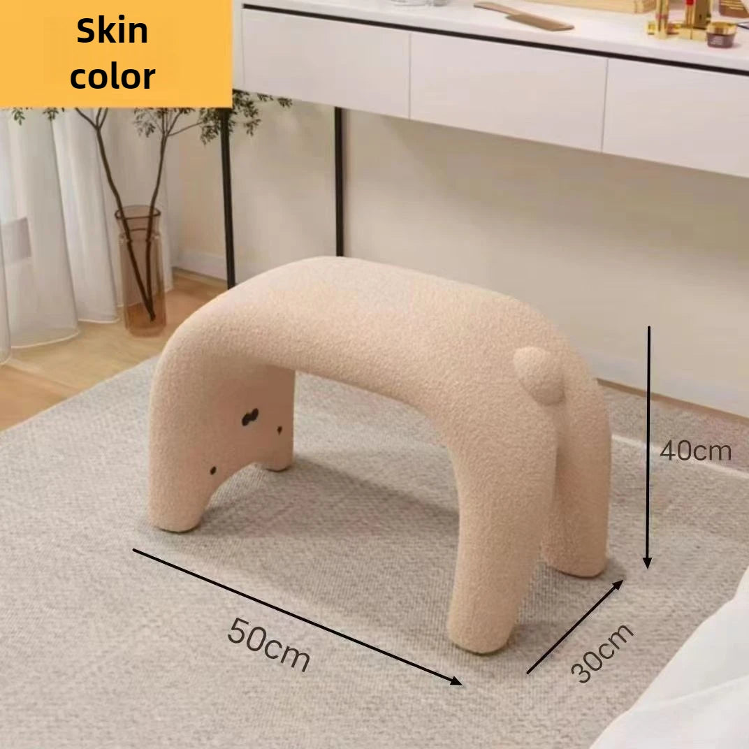 Cat shoe change stool household door shoe stool entry small stool sitting stool low stool sofa hair stool dressing makeup stool