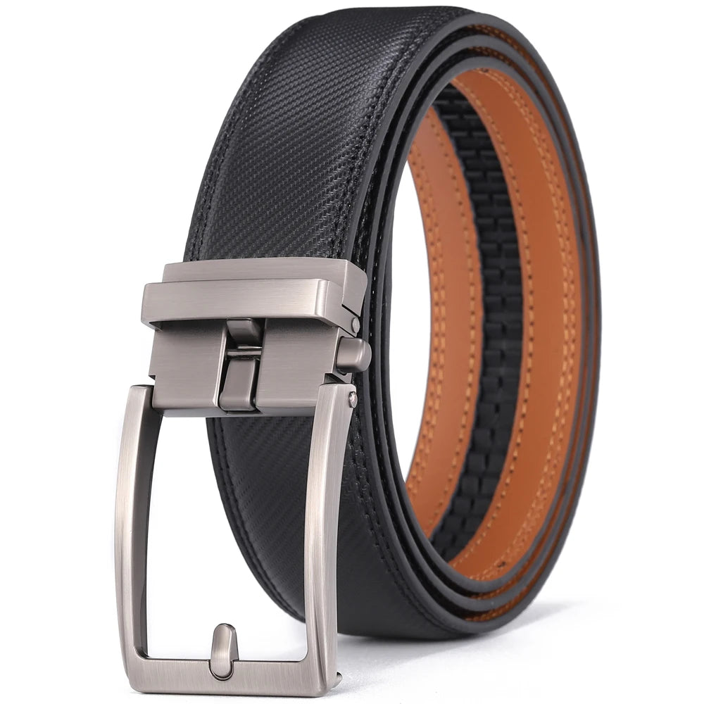 Men Luxury Buckle Genuine Leather Belt