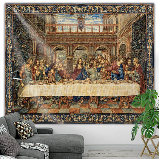 Jesus Christ The Last Supper Tapestry Home Decoration Large Fabric Vintage