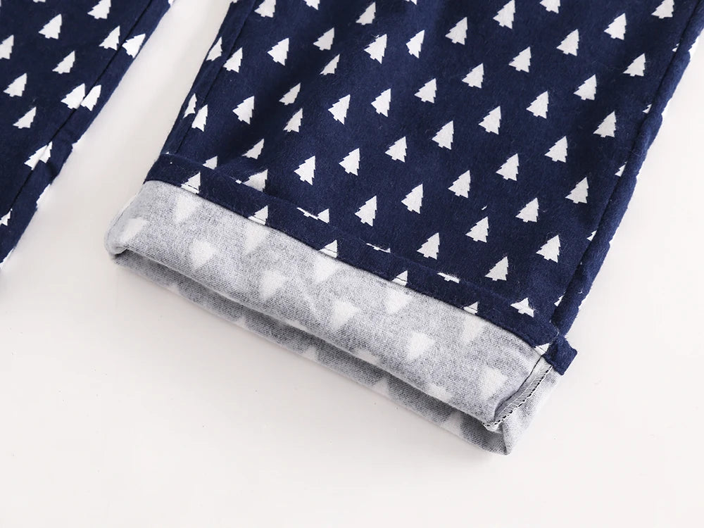 Plaid Design Multi Colors Warm Cotton Flannel Long-sleeved Trousers Pajamas Set for Men