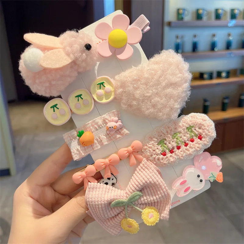 Children's Plush Hairpins Clip Side Barrettes