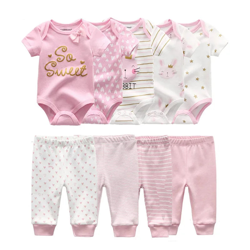 Newborn Clothing Unisex Sets Bodysuit & Pant
