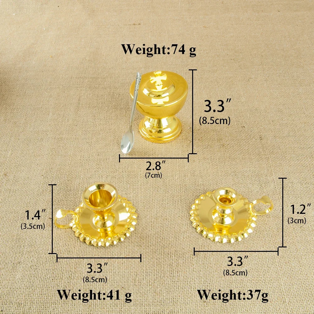 Religious Church Rituals Gold-plated Communion Cups Mass Supplies Ceremonial Supplies Alloy Materials