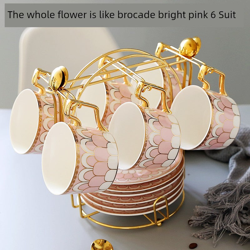 Luxury Gold Plated Ceramic Dinnerware