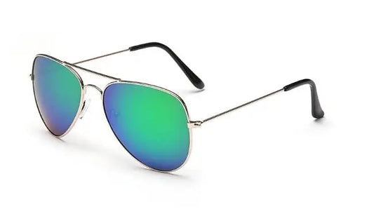 Unisex Gold Gradient Metal Pilot Sunglasses