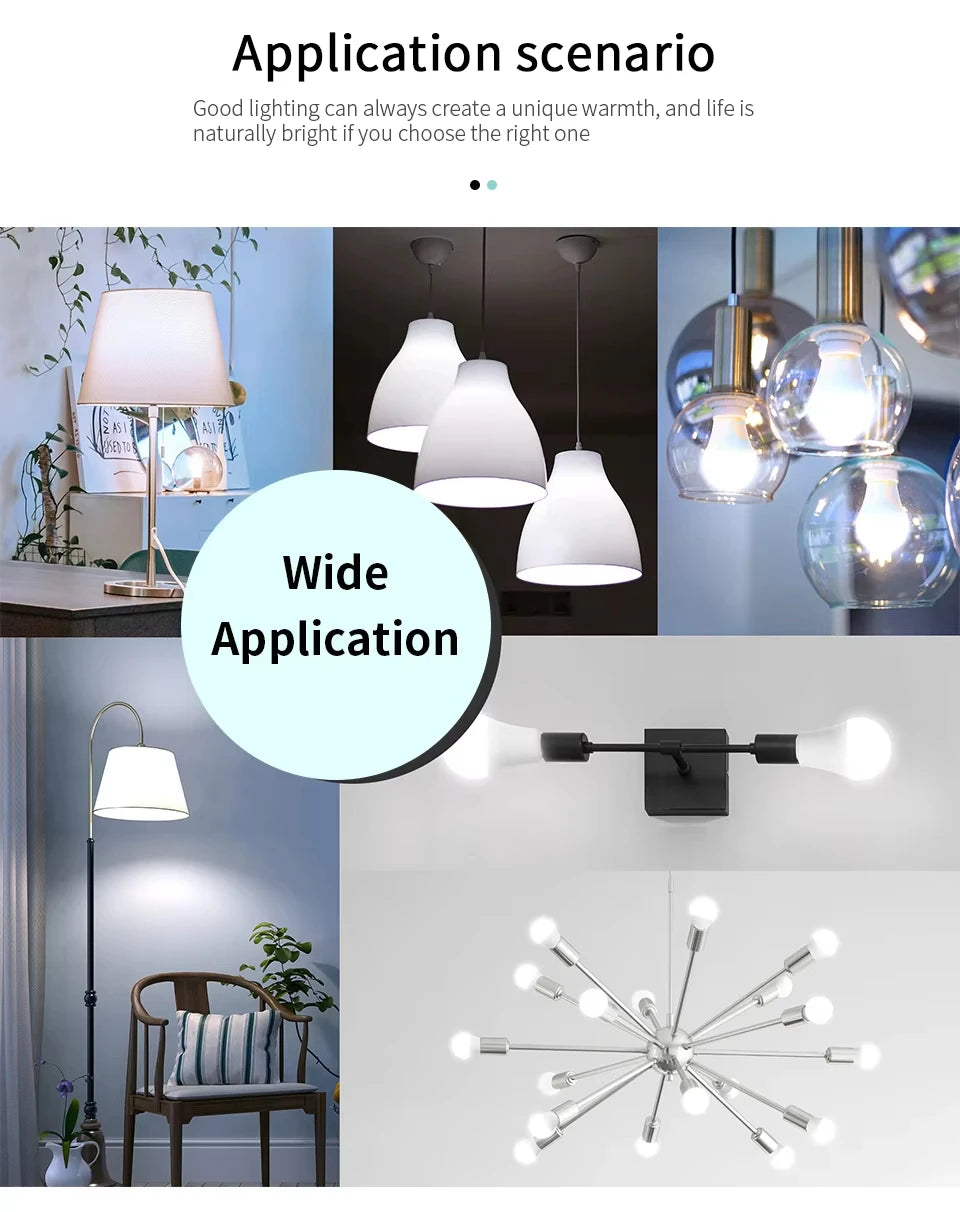 8PCS LED Bulb E27 B22 E14 AC220/110V 3W 6W 9W 12W 15W 18W Brightness and Low Energy Consumption