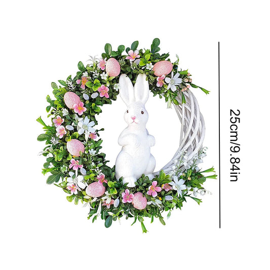 Easter Front Door Spring Cross Wreath