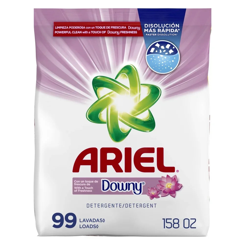 Powder Laundry Detergent with Downy Freshness 4.5KG 99 Loads Stain Removal Fabric Softener Long Lasting Freshness Color
