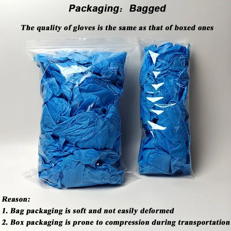 10-100PCS Blue Nitrile Gloves Disposable Cleaning Gloves for Kitchen Dishwashing Waterproof Latex Free Powder Free Work Glove