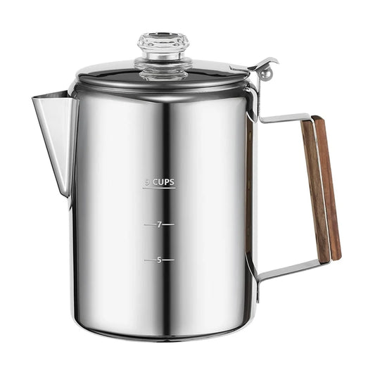 Stovetop Coffee Percolators Stainless Steel Coffee Maker 9 Cup