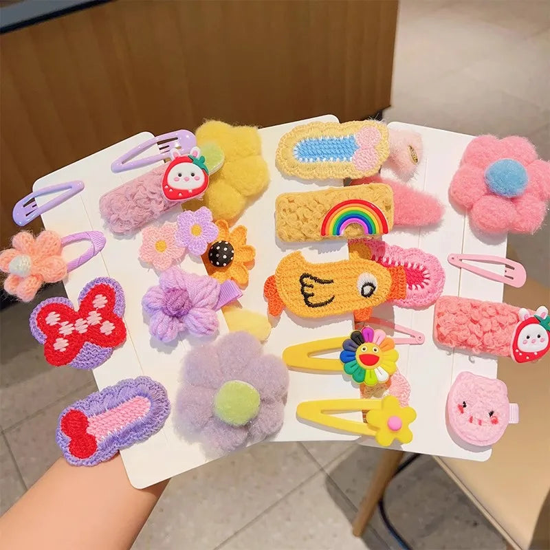 Children's Plush Hairpins Clip Side Barrettes