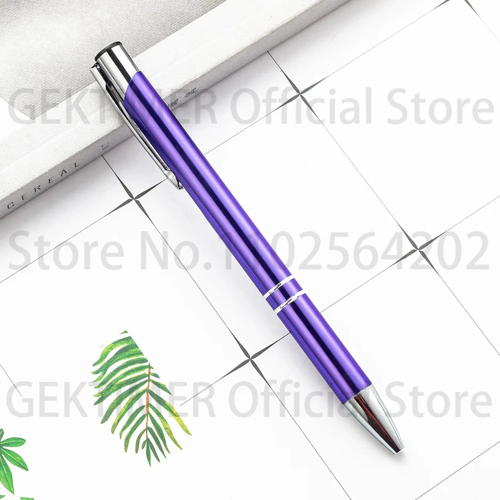 100 50 20 Pcs Custom Ballpoint Pen Metal Pen Support Custom Logo Advertising Wholesale Personalized Pen Advertising Gift