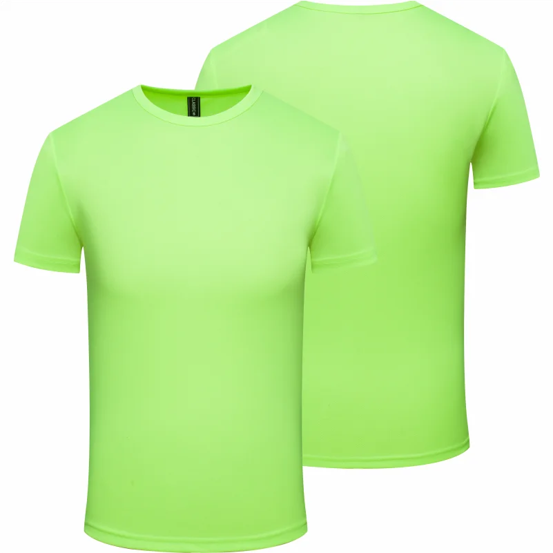 Quick Dry Round Neck T-shirt Custom Printed Embroidered Logo Sports Fitness Short Sleeve Top Running Shirts