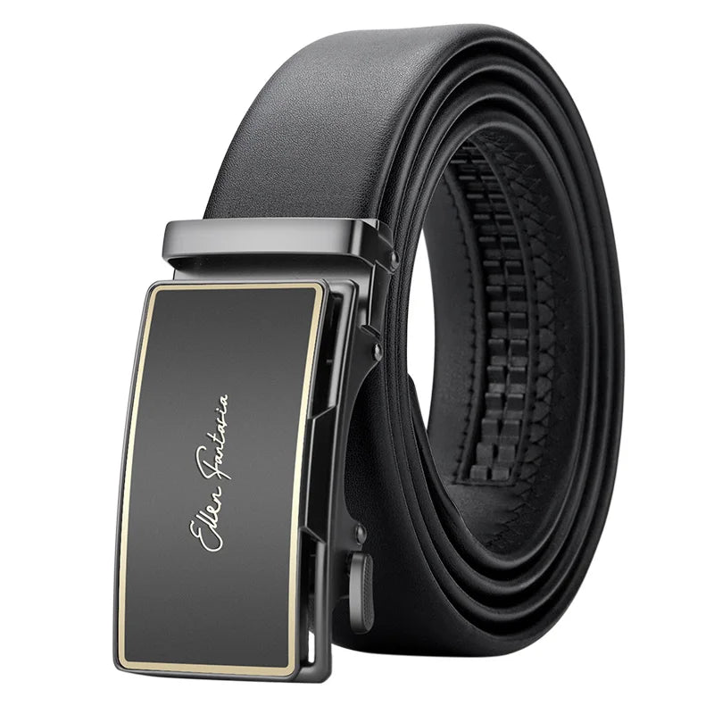 Men's Genuine Leather Belt Adjustable Waistband