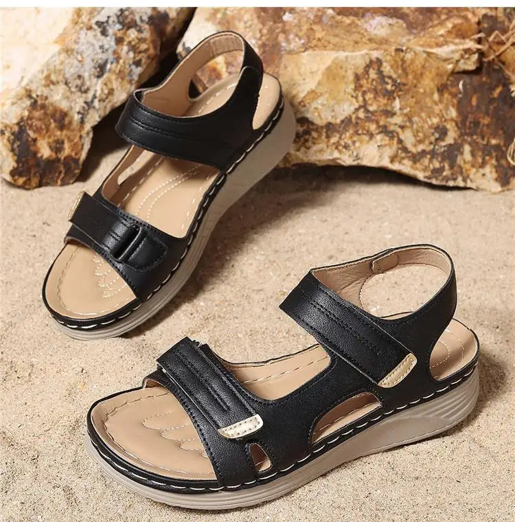 Women Summer Walking Sandals Shoes Wedge Non-Slip