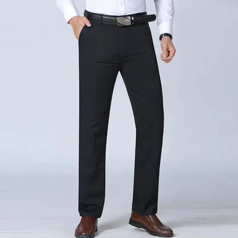 Summer Thin Autumn Thick Cotton Straight Loose Suit Pants