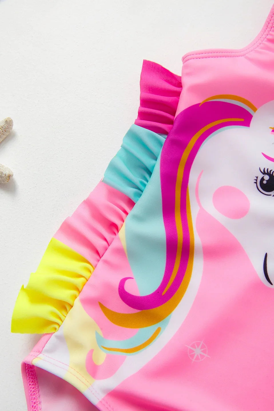Girl Swimsuit One-Piece Mermaid Fish Scale Unicorn Children's Swimwear 2 - 8 Years